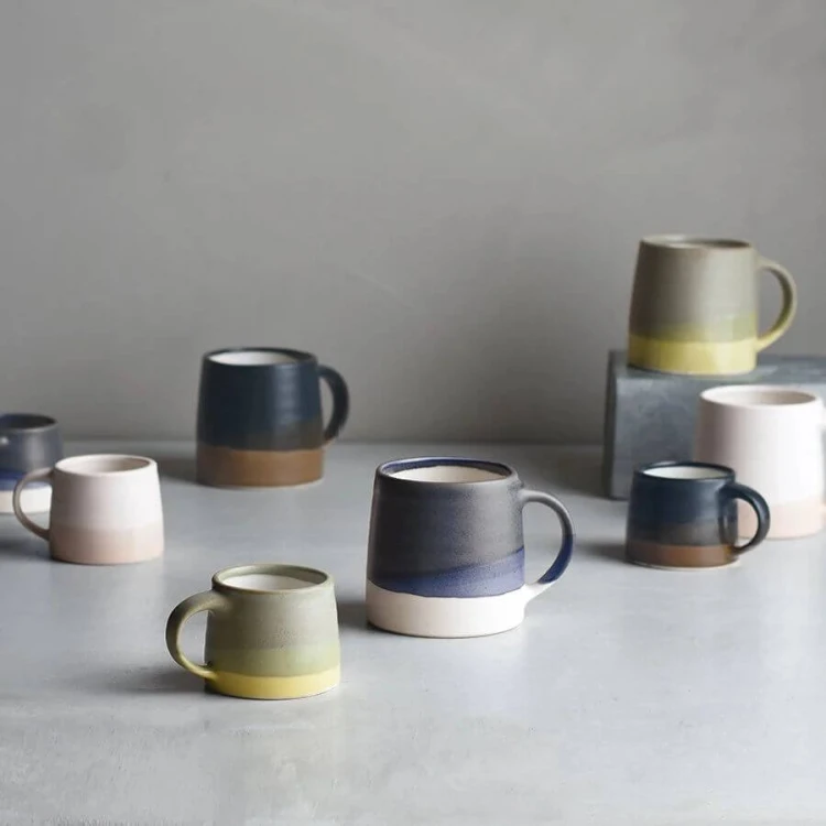 Kinto SCS-S03 mug white x pink beige 320 ml | CoffeeLove