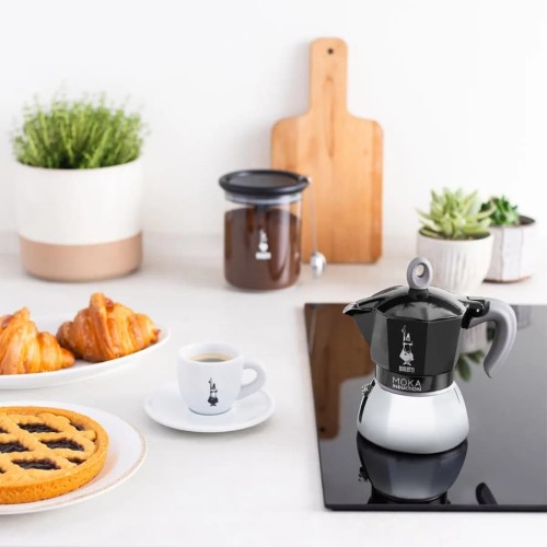 Bialetti Moka Induction czarna 2TZ | CoffeeLove