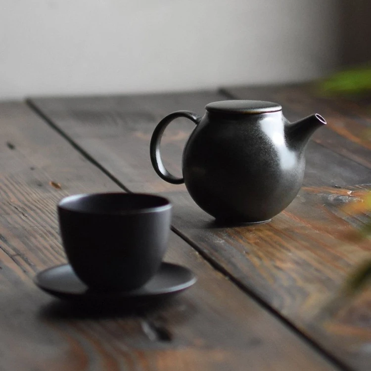 Kinto Pebble cup & saucer 180 ml czarka ze spodkiem | CoffeeLove