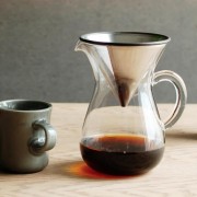Kinto Zestaw z dripperem stalowym 4 Cup | CoffeeLove