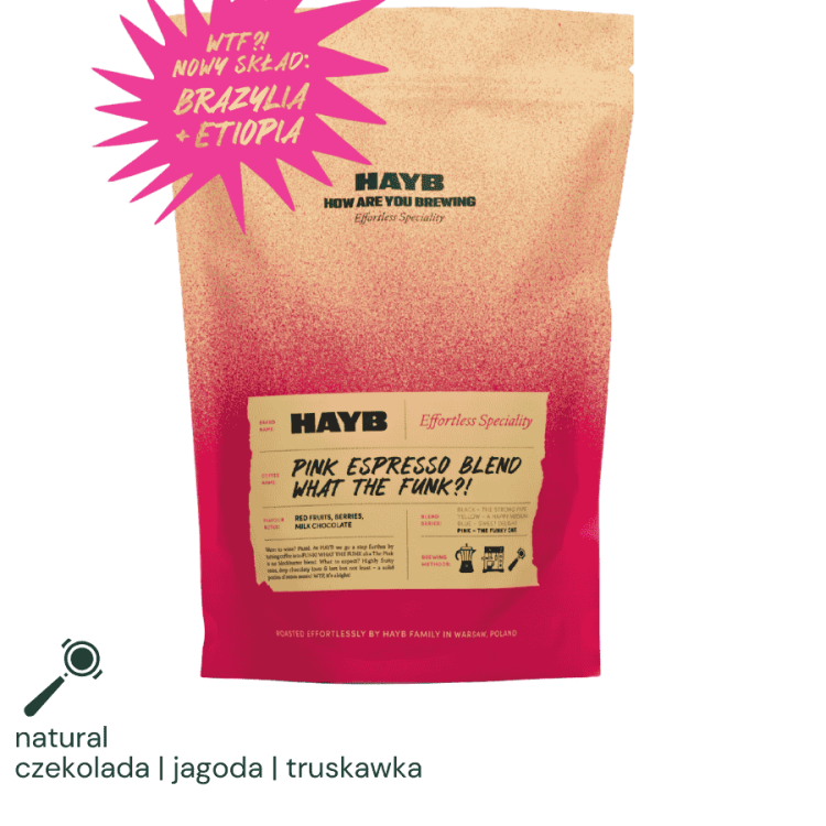 HAYB Pink Espresso Blend WTF 1kg | CoffeeLove