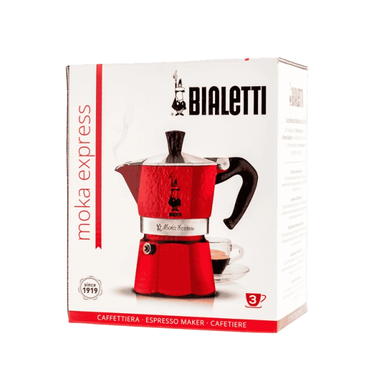 Bialetti Moka Express czerwona | CoffeeLove