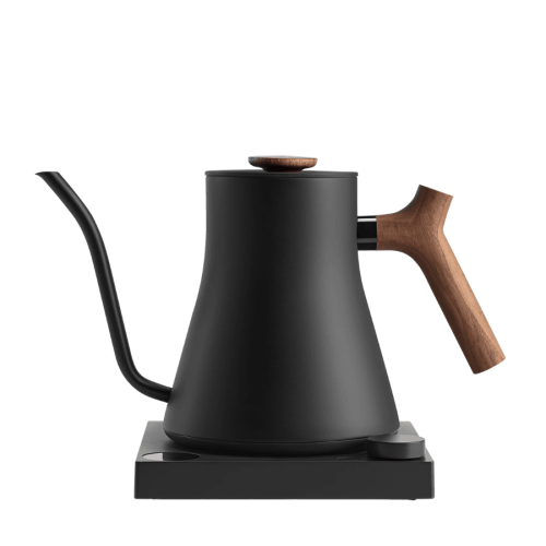 Fellow Stagg EKG Pro Czajnik elektryczny czarny z drewnianą rączką | CoffeeLove