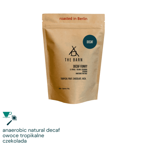 The Barn Kolumbia Decaf Funky omniroast 250 g | CoffeeLove