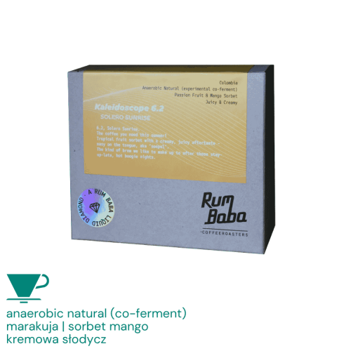 Rum Baba Kolumbia Kaleidoscope 6.2 Solero Sunrise filter 200 g | CoffeeLove
