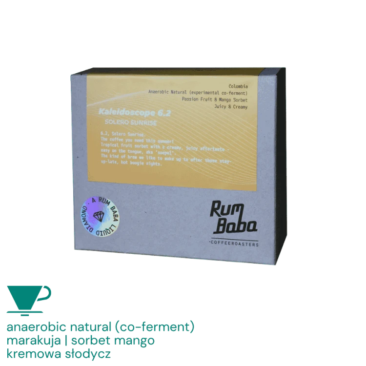 Rum Baba Kolumbia Kaleidoscope 6.2 Solero Sunrise filter 200 g | CoffeeLove
